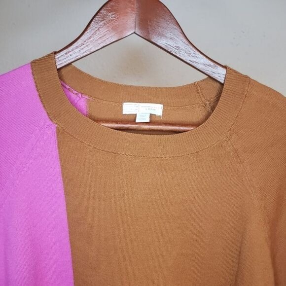 NWT 14th & Union colorblock sweater - Size LP - Picture 7 of 8